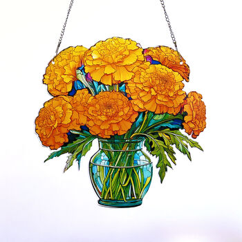 Marrigolds Birth Flower Suncatchers October, 4 of 4