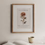 Birth Flower Wall Print 'Chrysanthemum' For November, thumbnail 1 of 9