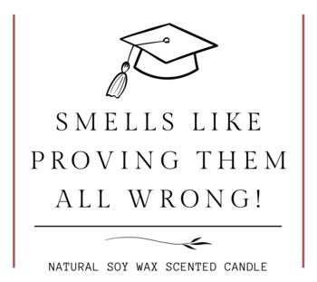 Graduation Scented Candle Gift Box For Him Or Her, Proving Them Wrong, 8 of 10