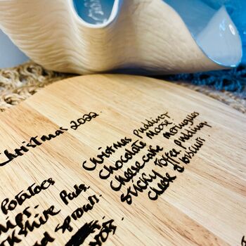 Treasured Recipe From A Loved One Heart Chopping Board, 5 of 5