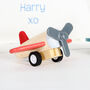 Wooden Planes And Rocket Toys In Personalised Bag, thumbnail 5 of 5