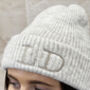 Personalised Super Soft Ribbed Beanie With Initials, thumbnail 2 of 5