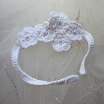 Hand Crochet Baby Headband, 3 of 5