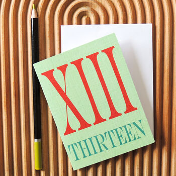 Roman Numerals Mini Cards Ages 13 To 90, 3 of 12