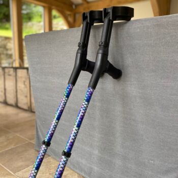 Geometric Purple Crutches, 3 of 9