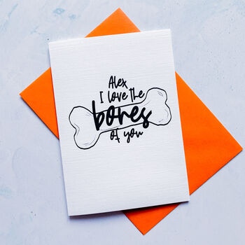 Personalised Bones Halloween Card, 2 of 7