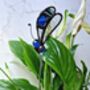 Blue Glass Dragonfly Plant Stake, thumbnail 2 of 3