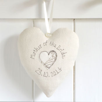 Personalised Wedding Hanging Heart Gift, 8 of 12