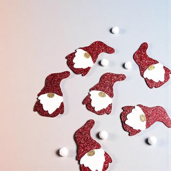 16 X Christmas Gnome Table Confetti, Decor, Scatter, Centrepiece, 5 of 5