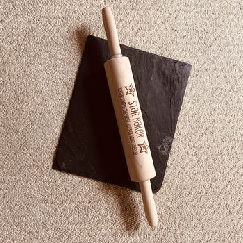 Personalised Star Baker Rolling Pin, 2 of 7