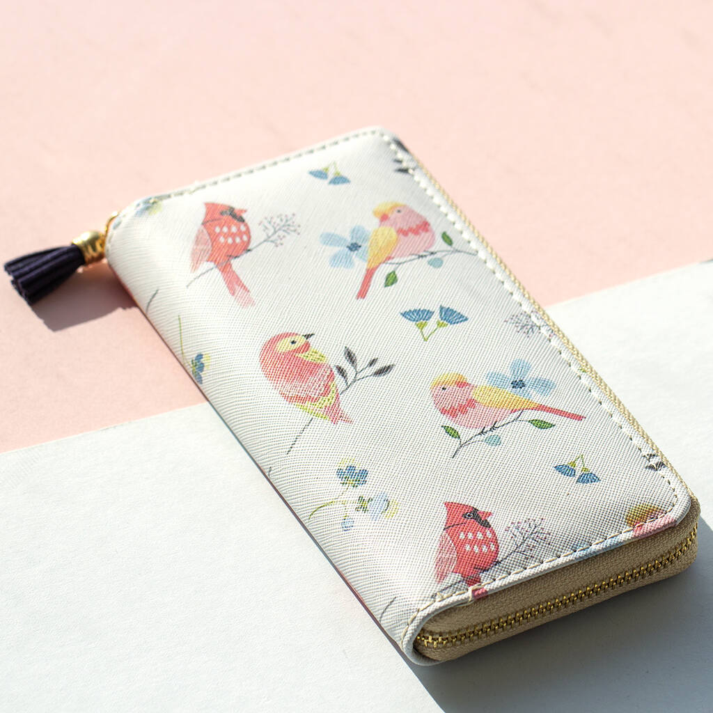 Bird Print Purse Wallet By Studio Hop