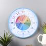 Personalised Crayon Tell The Time Childs Wall Clock, thumbnail 1 of 8