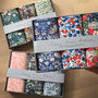 Box Of Three Hankies In Liberty Fabric Percy Thrower, thumbnail 2 of 4