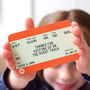 Personalised Train Ticket Wallet Keepsake For Dad, thumbnail 1 of 2