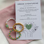 Green Aventurine Stacked Stretch Rings, thumbnail 3 of 6