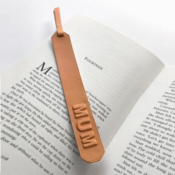 Mum Leather Bookmark, 4 of 4