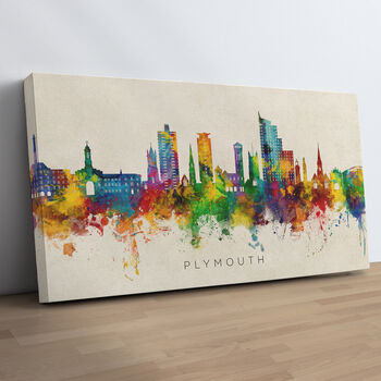 Plymouth Skyline Cityscape Art Print, 10 of 12