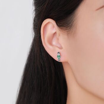 Sterling Silver Nutcracker Stud Earrings, 6 of 12