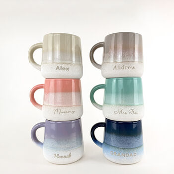 Personalised Reactive Glaze Stoneware Mug, 6 of 9