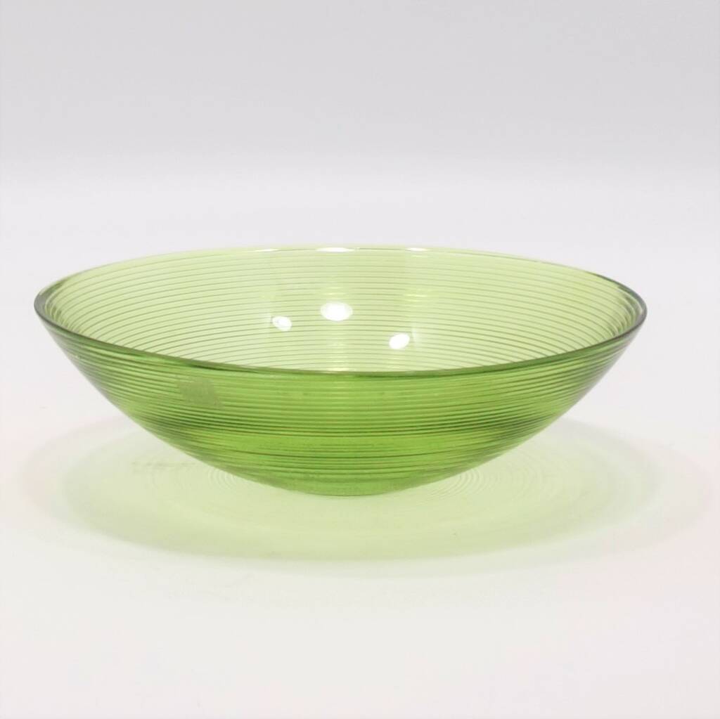Recycled Glass Bowl Fruit Or Salad Four Colours By The Recycled