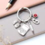 Personalised Writers Keyring Authors Gift, Graduation Gift, thumbnail 4 of 9