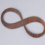 7th Anniversary Gift Copper Infinity Sculpture, thumbnail 7 of 12
