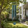 Personalised 30 Inch Aluminium Wind Chime Teal Finish, thumbnail 12 of 12
