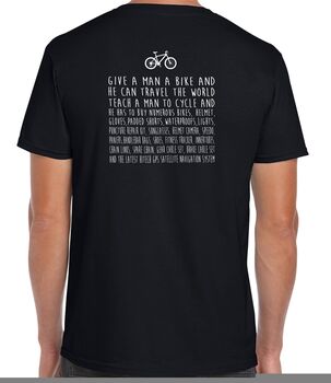 Give A Man A Bike T Shirt, 3 of 6