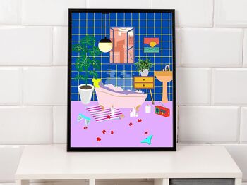 Colourful Relaxation Bathroom Print, 4 of 4