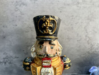 15cm Nutcracker Ornament – Festive Xmas Bust Figurine Decoration, 11 of 12