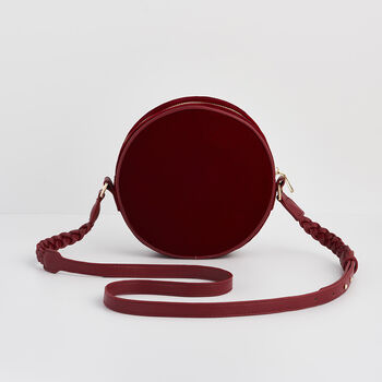Star Gazing Rabbit Red Embroidered Circle Bag, 5 of 7