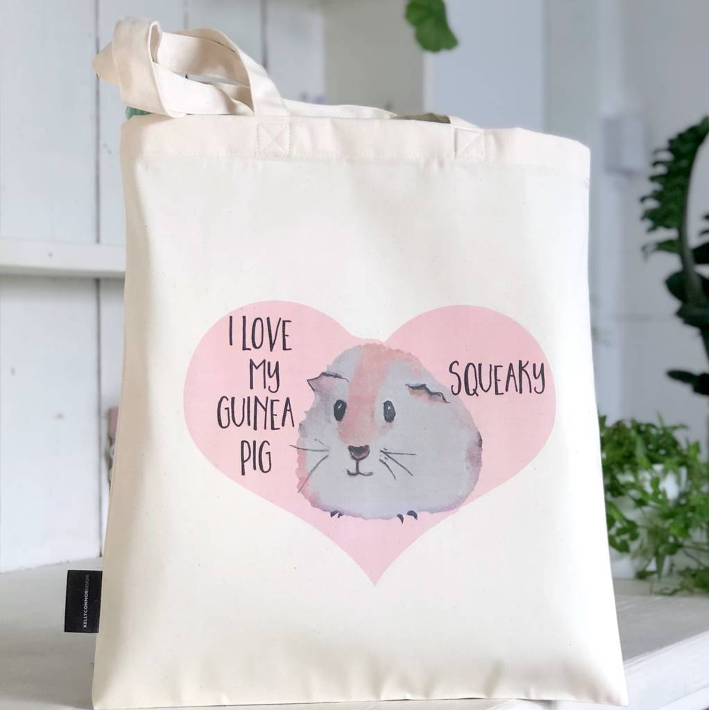 Personalised Guinea Pig Bag, Guinea Pig Gift By Kelly Connor Designs