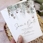 Autumn Foliage A6 Save The Date Card, thumbnail 1 of 3