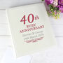 Personalised 40th Ruby Anniversary Photo Album, thumbnail 1 of 8