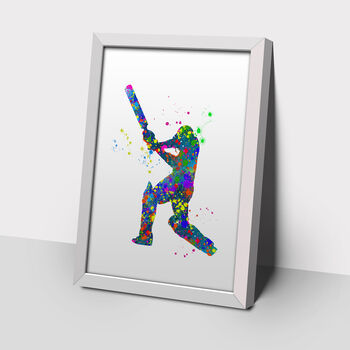 Set Of Three Cricket Splash Prints, 2 of 5