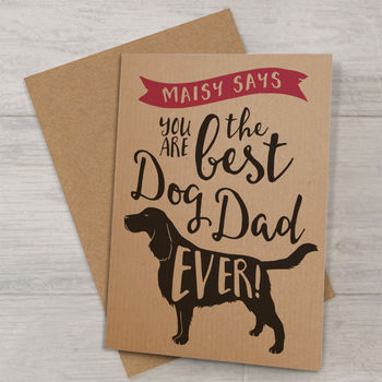 Best Dog Dad Ever 'A6 Size' Card, 10 of 12