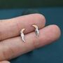 Sterling Silver Tiny Toucan Bird Stud Earrings, thumbnail 6 of 12