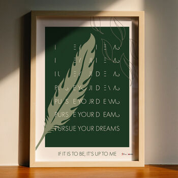 'Pursue Your Dreams' Poster Print, 2 of 2