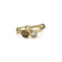 Smoky Quartz, Green Amethyst And Pearl Ring, thumbnail 6 of 9