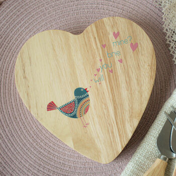 Valentines Cheeseboard With Knives Set, Brie Mine, 7 of 8