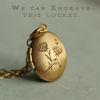 Tiny Small Personalised Oval Locket With Photos, 5 of 12