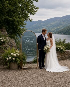 Personalised Wedding Sign Vinyl Decal For Mirrors, 3 of 7