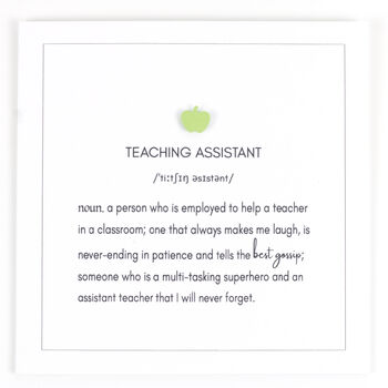 Definition Of Teacher Personalised Card, 6 of 8