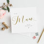 To My Mum Wedding Card | Gold Effect Script, thumbnail 1 of 2