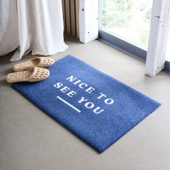Washable Nice To See You Doormat, 5 of 6