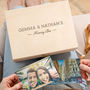 Personalised Wood Memory Box For Couples, thumbnail 1 of 7