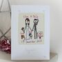 Personalised, Embroidered Wedding Card, thumbnail 4 of 12