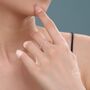 Sterling Silver Extra Skinny Hammered Ring, thumbnail 5 of 12