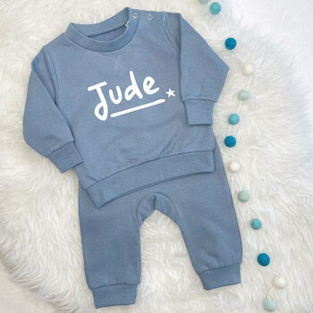 Star Baby And Kids Personalised Sweatshirt Jogger Set, 2 of 7