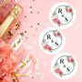 Personalised Roses Design Edible Drink Toppers, thumbnail 3 of 4